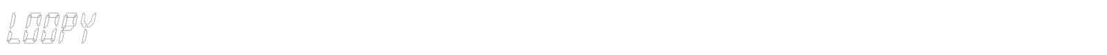 Loopy font preview